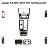 Para jaguar xj xjl 2010-2018 interior painel de controle central maçaneta da porta adesivos de fibra de carbono decalques estilo do carro cortado vinil2903