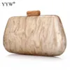 Evening Bags Acrylic Cute Clutches Coffee Handbag Clutch Bag Wedding Party Purses Personality Women Handbags Chain Shoulder 230915