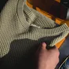 Męskie koszulki amerykańskie retro wzór ananasowy Knitte T-shirt Mężczyźni luźne drapy o dużej rozmiarze pięciokwutrowe topy Mężczyzna