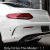 Bilstyling bakre stötfångare spoiler båda sido kanard dekoration täckning trim för Mercedes Benz C Coupe C205 2015-2019228N