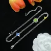 Lyxdesigner Fashion Jewelry Set Lovers 'armband med unisex -halsband hög kvalitet med låda