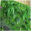 Decorative Flowers Wreaths Artificial Hanging Fern Grass Plants Greenery Green Wall Plant Silk Hedge Large Drop Delivery Home Gard Dhigr