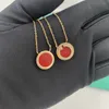 Círculo de luxo T colar feminino jóias de aço inoxidável ouro rosa prata pingente colar azul vermelho designer jóias para mulheres dia dos namorados presente de festa atacado