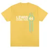 여자 티셔츠 여름 포뮬러 원 경주자 Lewis Hamilton F1 레이싱 팬 단락 No.44 대형 티셔츠 남성/여성 패션 스트리트웨어