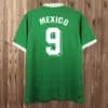 1994 1995 Mexiko National Team Mens Retro Soccer Jerseys H. Sanchez 1998 1999 Blanco Hernandez Home Away Football Shirts Kort ärmuniformer