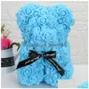Decorative Flowers Wreaths Romantic Valentines Day Creative Eternal Flower Rose Bear Christmas Gift Hug Decoration Drop Delivery Home Dhr2Z