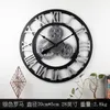 Väggklockor Gear 3D Modern Clock Wood Vintage Creative Coffee Bar Retro Luxury Loft Relojes de Pared Home Decor WSW100XP