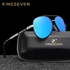 Sunglasses Frames KINGSEVEN Design Aviation Alloy Frame HD Polarized Sunglasses For Men UV400 Protection 230915