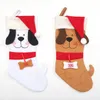 Weihnachtsbaum Hängende Strümpfe Weihnachtsdekorationen Cartoon Hut Haustier Welpe Socken Ornamente Weihnachtsgeschenke Frohes Neues Jahr