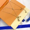 Paar hanger kettingen charme ontwerper ronde gouden ketting voor vrouwen cadeau populaire mode-sieraden merk mooie roestvrij ste278L