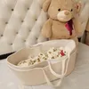 Baby Cribs Cotton Rep Woven Crib Basket Born Sleeping Bed Portable Cradle Bassinet Nursery Decoration FTGHT 230915