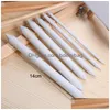 Pencils 6Pcs/Set Blending Smudge Stump Stick Tortillon Sketch Art White Ding Charcoal Sketcking Tool Rice Paper Pen Supplies Drop Deli Dhrti