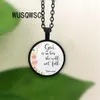 Psalms 46 5 Bible verses God is within her She will not fall Nursery verse necklace Fashion jewelry Religion Christian pendant261E