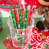 1 шт., гелевая ручка с рождественскими темами, 0,5 мм, креативный мультяшный подарок для школьников, канцелярские принадлежности, офисные милые принадлежности для письма, рождественские принадлежности
