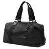 Duffel Bags 2023 Men's Travel Duffle Bag Dry/Wet Separation PU Leather Business Trip Women Weekend Fitness Ladies Yoga Gym