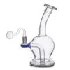 Eşsiz Yuvarlak Cam Bong Recycler Hookah Kül Catcher Bongs PERC YAĞ DAB DIBS SİGARI SU BORULARI 14mm Erkek Cam Yağ Brülör Boru Tütün Kasesi En Ucuz Fiyatlı