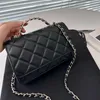 Francuski projektant Diamond Crossbody Bag Paris Fashion Women Diamond Klattice Rhinestone Mini Torka na ramię słynne podwójne litera luksusowa skórzana torba