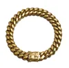 Мужская цепочка шириной 22 мм, большая, тяжелая, золотого цвета, нержавеющая сталь 316L, кубинские ожерелья из Майами, хип-хоп, рок, панк, ювелирные изделия, двойная защитная застежка, 16-30 дюймов