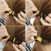 Metal Gothic Punk Hair Ties for Women Girl Fashion Elastic Hair Clips High Ponytail Headwear Hair Band Hårtillbehör