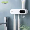 Ecoco Double Sterilization Elect Toothbrush Holder Strong Load-Bearing Toothpaste Dispenserスマートディスプレイバスアクセサリー21112133