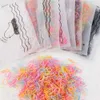 1000 pz Anello di Gomma Colorata Ragazze Fasce Elastiche Per Capelli Usa E Getta Titolare Coda di Cavallo Elastico Scrunchies Accessori Per Capelli Per Bambini