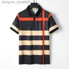 Hommes Survêtements Designer T-shirt Designer Luxe Summer Plaid Impression Broderie Femmes Modèle Classique Noir et Blanc Mode Casual Top 100 Coton Coût correspondant