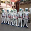 2018 Factory Direct Space Suit Mascot Costume Astronaut Mascot Costume med ryggsäck med logotyp Glove Shoes Adu266s