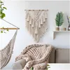 Dekorativa föremål figurer väver TASSEL TAPESTRY Heminredning Vägghängning Holiday Party Decoration Drop Delivery Garden Accenters DHJKT