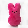 Outros suprimentos de festa festiva Coelhinho da Páscoa Peeps Plush Rabbit Dolls Simation Stuffed Animal para crianças Presente Soft Travesseiro Gota Entrega Hom DHP3I