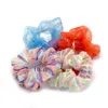 Oplichten Haar Scrunchies Led Scrunchy Haarbanden Meisjes Haar Tie Mesh Chouchou Paardenstaart Glow Dark Haaraccessoires