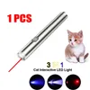 3-in-1 650nm LED 레드 레이저 포인터 펜 UV 라이트 빔 미니 AA 고양이 애완 동물 장난감 미니 손전등 (배터리 포함되지 않음)