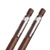 3PCS/SET 2.0mm Mechanical Pencil Light/dark Wood Grain Color Black Refills Art Sketch Office Lead For Writing Eraser Pen