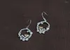 Kolczyki Dangle 925 Sterling Srebrne Śliczne Bird Hoop Earring Biżuteria A5272