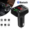 Car Kit Hands Wireless Bluetooth Fast Charger FM Transmitter LCD MP3 Player USB Charger 2 1A Accessories Hands Audio Recei254b