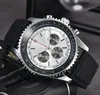 40% rabatt på Watch Watch for Men 48mm diameter All Dial Work Quartz Navitimer 1884 Top Luxury Chronograph Clock Steel Belt Mens Fashion Brei