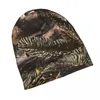 Bérets Woods Thin Skullies Bonnets Automne Printemps Casquettes Pour Hommes Femmes Véritable Arbre Camouflage Ski Bonnet Chapeaux