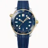 Omeg Sea Master montre des montres en poignet en céramique Montre Luxe Automatique mécanique Lumineuse Sapphire Boucle pliante Affaire Affaire Self Wind Watch