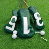 Altri prodotti per il golf Copricapo per mazze da golf Copricapo da golf antigraffio impermeabile in pelle PU con numero bianco Copricapo da golf Set Accessori da golf 230915