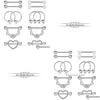 Tongue Rings 14G Chain Dangle Nipplerings Piercing Straight Clear Nipple Barbell Retainer Cartilage Earrings For Women Men D Dhgarden Dhot6