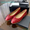 Designer Ballet Flat Genuine Leather woman Loafers Casual Shoes size 35-42 Designer Shoes Wedding Party Designers Luxury Top Quilty Velvet Seasonal with box Dust bag