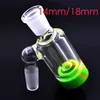 Atacado Hookah Ash Catcher com 14mm 18mm Feminino Masculino Joint Water Pipes Catchers Silicone Wax Oil Container Reclaimer Grosso Ashcatcher para vidro Dab Rig Bongs