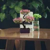 Decorative Flowers Artificial Potted Greenery Desktop Adornments Imitation Bonsai Ornaments Tabletop Bookshelf