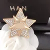 GG GG Simple Designer Brand Dubbele letter broches Geometrische bronzen trui suit kraagpen broche broche mode heren dames kristal strass strass st.