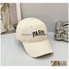 Ball Caps Designer Letter Bb Luxury Washed Frayed Cotton Cap Spring And Summer Adt Casual Sun Hat Women Fashion Hiphop Oldschool Dr Dh7Kp