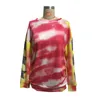 Felpe con cappuccio da donna Felpe da donna Casual Stampa tie-dye Girocollo Felpa Harajuku Allentato Streetwear Y2k Felpe con cappuccio a maniche lunghe Taglie forti 230915