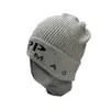 P hoed Unisex Beanie Heren Dames Zwarte Muts Zachte Wintermutsen Manchet Beanie Skull Caps Gebreide mutsen