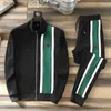 Mens Tracksuits Designer Tracksuit Mens Tracksuit Triangle Striped Tracksuit Picksuit dragkedja Cardigan Jacket Mens Fall Jacket Suit Pants Sweatshirt Tracksuit Asiatisk storlek M