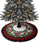 Decorazioni natalizie Aghi di pino Lanterne Gonna per albero Natale per forniture domestiche Gonne rotonde Copertura della base