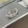 925 Srebrne pierścienie dla kobiet Pierścień Ślubna 18K Rose Gold Full Rhinestone Ring305d