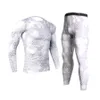 Mens Tracksuits Camouflage Tracksuit Men Compression Clothing Fitness Shirt Män Långa ärmar Tights Tshirt Leggings Kit Selling XXXL 230915